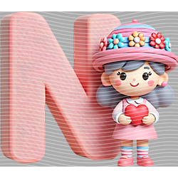 Cartoon letters-CL 623